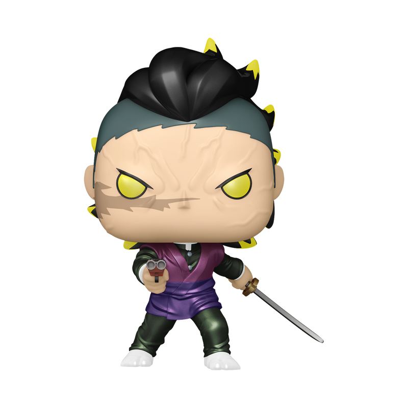 Pop! Genya Shinazugawa (Demon Form) (Metallic) with Pop! Protector, , hi-res view 2