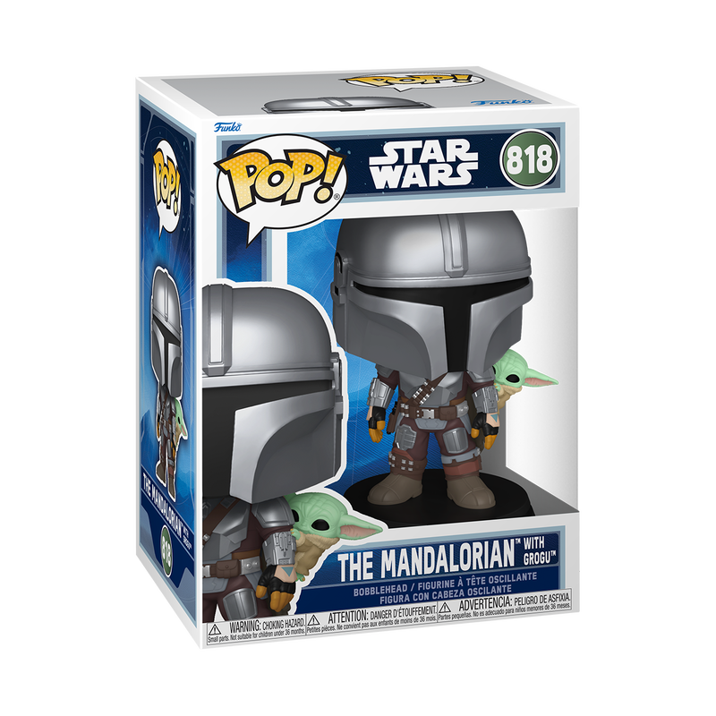 Pop! The Mandalorian with Grogu (On Back), , hi-res view 3