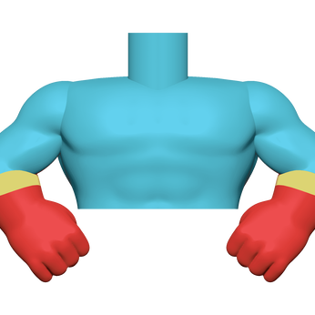 BAP- ML - SK1 - Body - BU/RD Superhero, Image 2