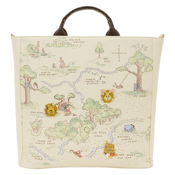 Winnie the Pooh Hundred Acre Wood Tote Pin Trader Crossbody Bag, Image 1