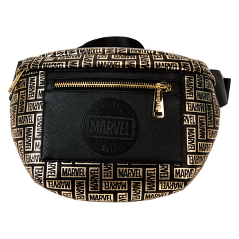 Marvel 85th Anniversary All-Over Print Logo Convertible Belt Bag, Image 1