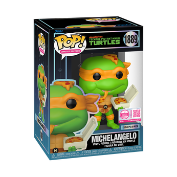 Pop! Michelangelo (Eating Pizza) with Pop! Protector, , hi-res view 2