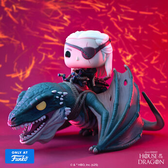 Pop! Rides Deluxe Aemond Targaryen with Vhagar FWlifestyle1 view 2