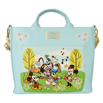 Mickey & Friends Exclusive Park Day Convertible Backpack & Tote Crossbody Bag, Image 1