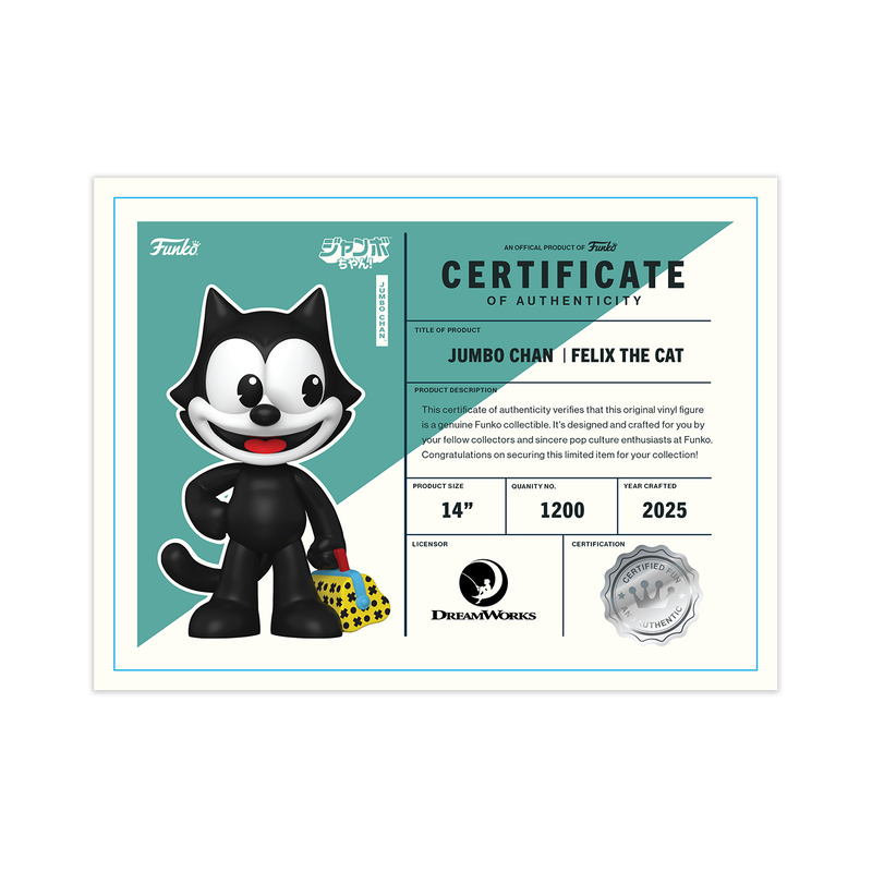 Jumbo Chan Felix The Cat 14'' Vinyl Collectible, , hi-res view 6