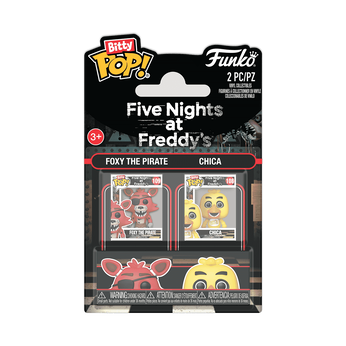 Bitty Pop! Foxy the Pirate & Chica the Chicken 2-Pack, Image 1