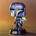 Pop! The Mandalorian with Grogu (On Back) FWlifestyle1 view 2