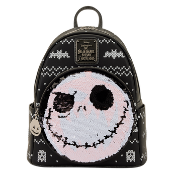 The Nightmare Before Christmas Jack Skellington Reversible Sequins Mini Backpack, Image 1