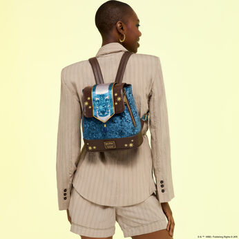 Exclusive Harry Potter Ravenclaw Banner Velvet Mini Backpack, Image 2