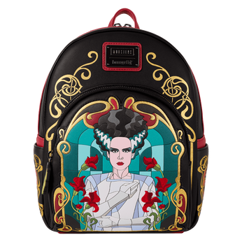 Universal Monsters The Bride Of Frankenstein Stained Glass Mini Backpack, , hi-res view 1