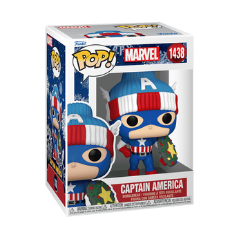 Pop! Captain America with Wreath Shield, Image 2