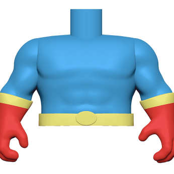 BAP- ML - SK1 - Body - BU/RD Superhero, Image 1