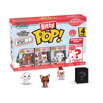 Bitty Pop! Rudolph the Red-Nosed Reindeer 4-Pack Series 3, Image 1