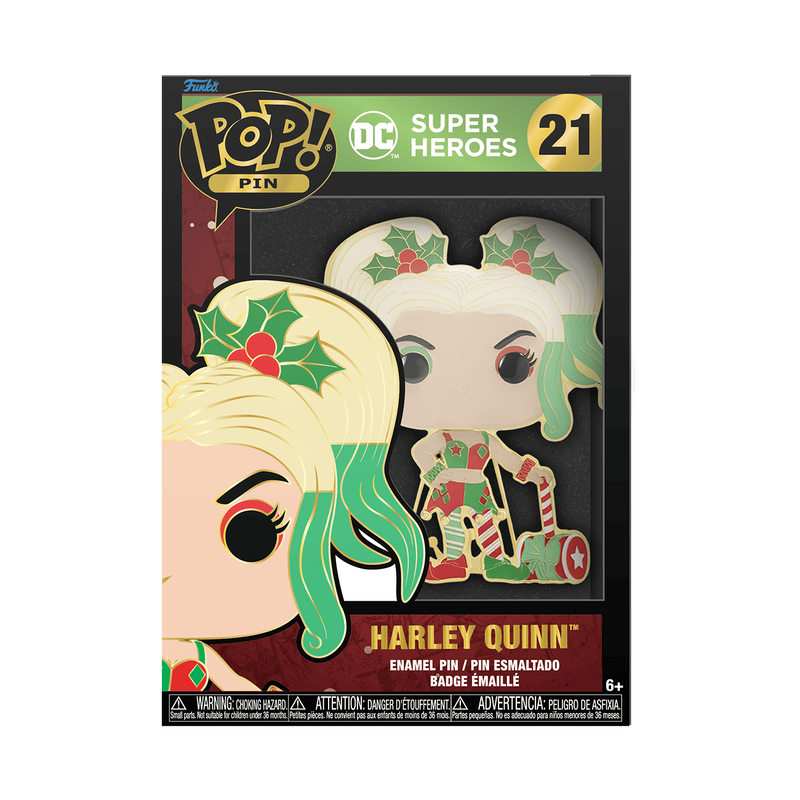 Pop! Pin Holiday Harley Quinn, , hi-res view 1