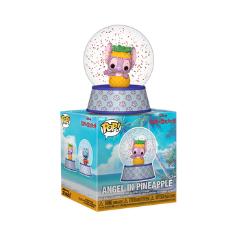 Angel in Pineapple Glitter Globe, , hi-res view 2