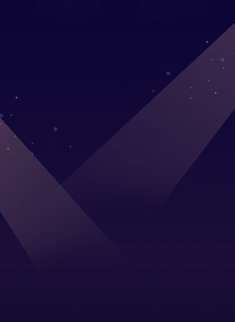 Deep purple background with spotlights