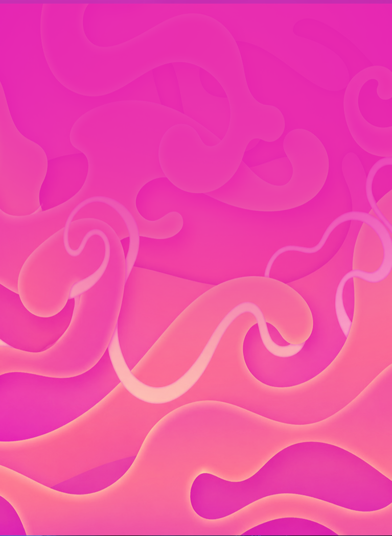 Pink and orange illustrated flames background