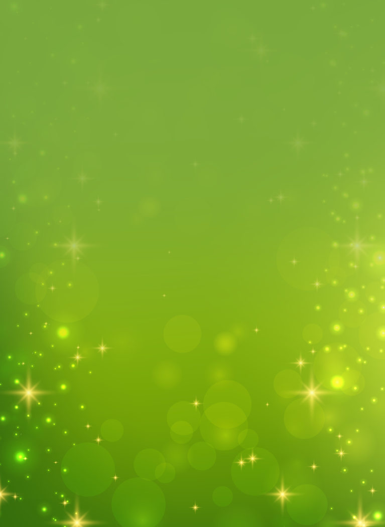 Green gradient background with bokeh effect