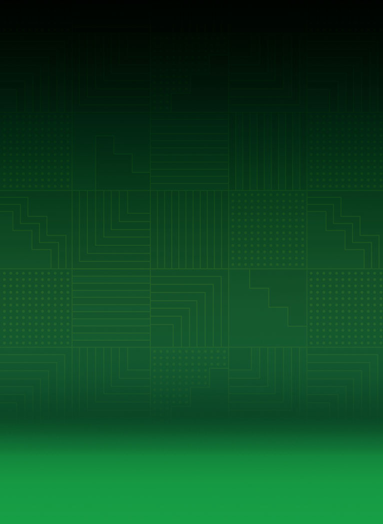 Emerald green background with geometric pattern