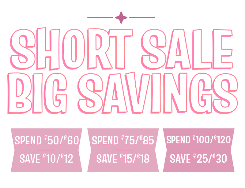 Spend &pound;50/&euro;60 save &pound;10/&euro;12, Spend &pound;75/&euro;85 save &pound;15/&euro;18, Spend &pound;100