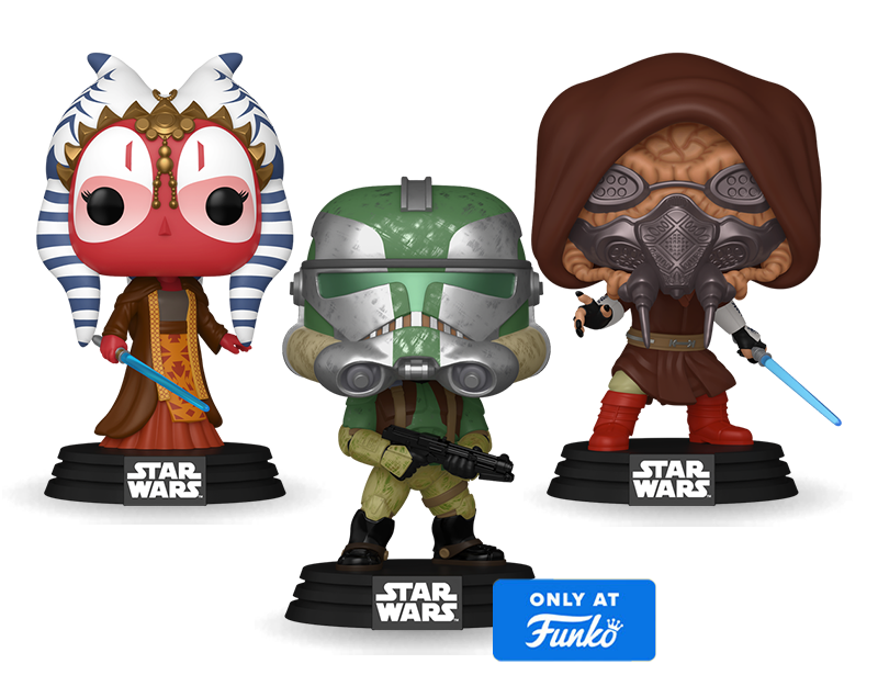 Star wars Clone Wars Funko Pop collectibles