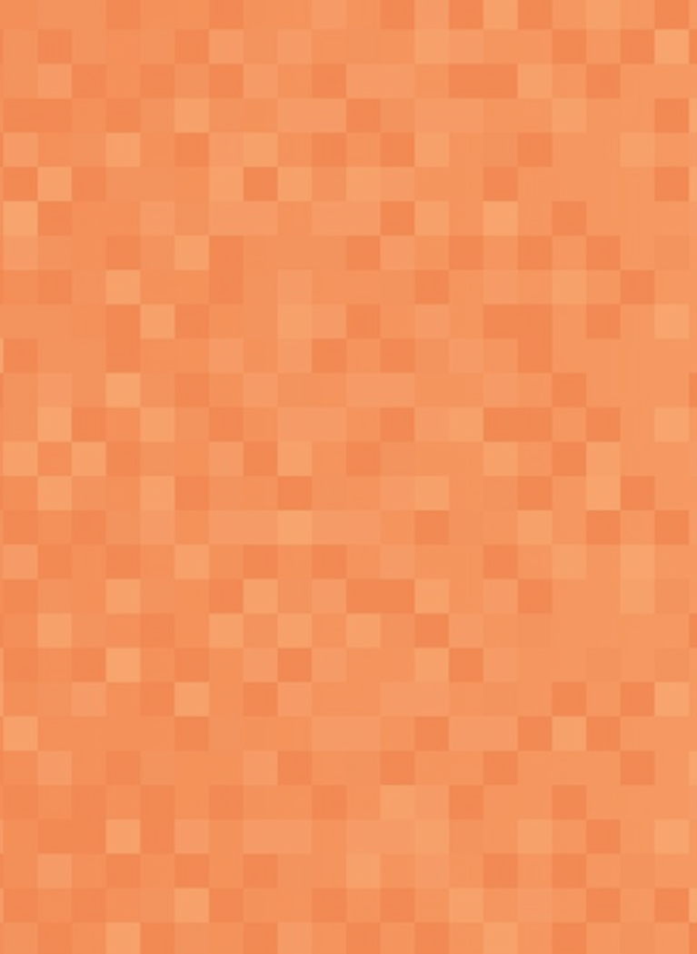 Light orange pixelated background with a subtle mosaic texture and warm gradient