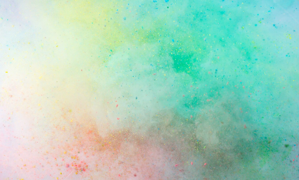 Rainbow watercolour splash background
