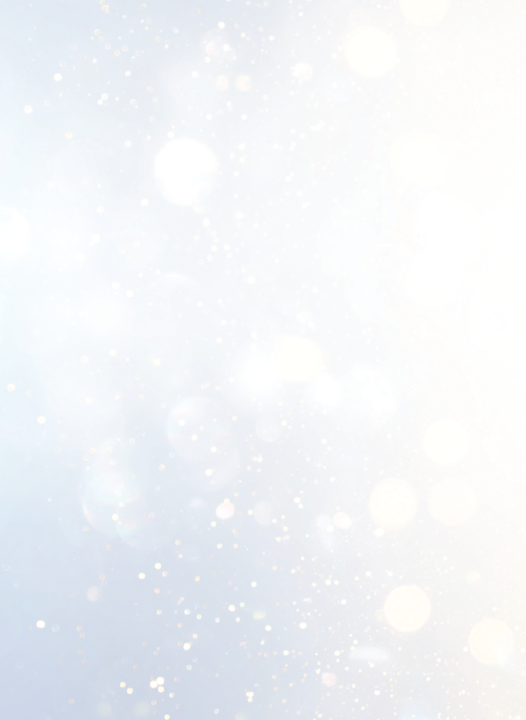A soft, light gradient background with subtle bokeh effects&mdash;faint glowing circles and sparkles in pale white and beige tones