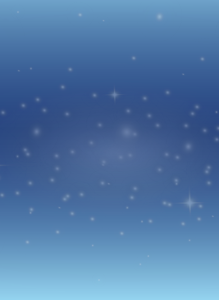 Pastel blue gradient with scattered white stars giving the impression of twilight