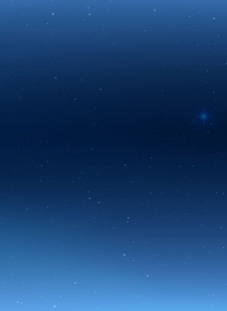 gradient blue sky background with stars