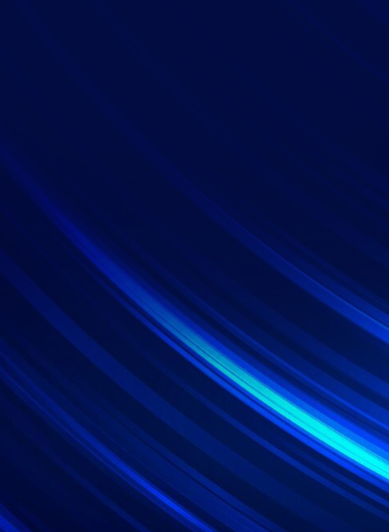 Abstract blue wave background with flowing neon light streaks and curved gradient lines on a dark navy backdrop