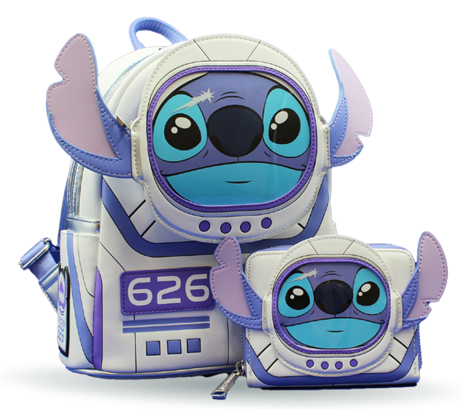 Stitch Loungefly backpack and wallet