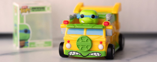 Bitty Rides collection featuring Teenage Mutant Ninja Turtles