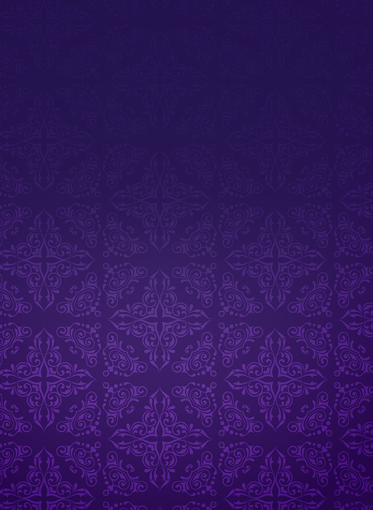 Dark purple background with baroque pattern