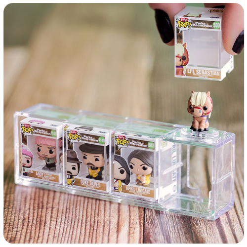 Square-cropped image featuring Funko Bitty POP! Parks & Rec 4-Pack