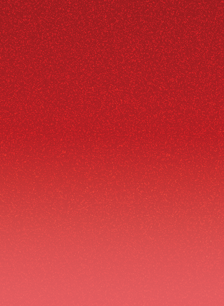 Red glitter texture fading into a soft coral pink gradient.