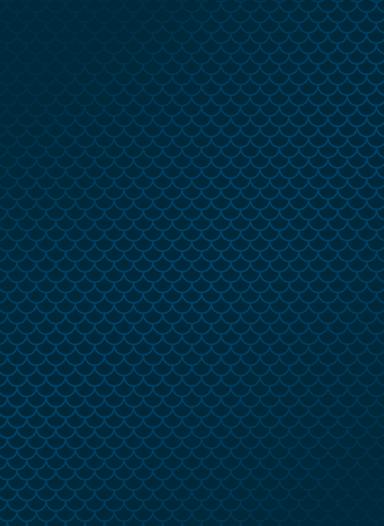 Deep sea green background with embossed scale print allover