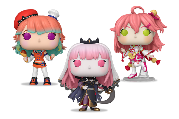 91852/91853/91854 - Pop! Mori Calliope/Pop! Takanashi Kiara/Pop! Sakura Miko