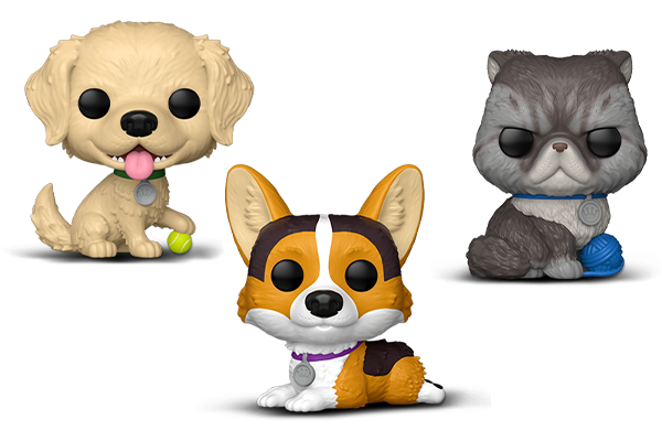 88326/88327/88328 - Pop! Corgi/Pop! Golden Retreiver/Pop! Persian Cat 