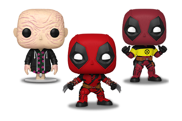 80853/80854/90456 - Pop! Deadpool w/Baby legs/Pop! DP w/Xmen Shirt/Pop! Deadpool w/claws 