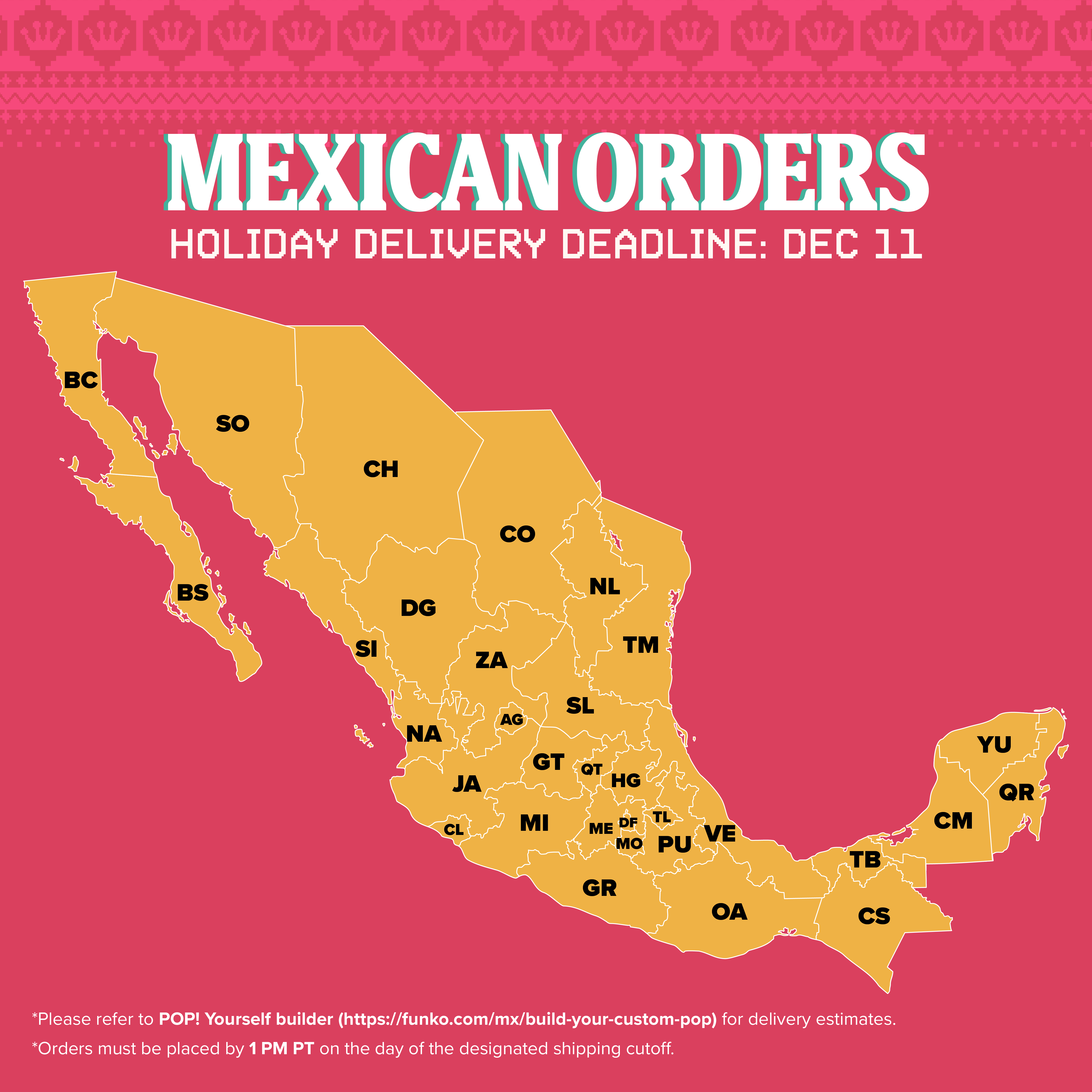 Funko and Loungefly Holiday Delivery Deadlines