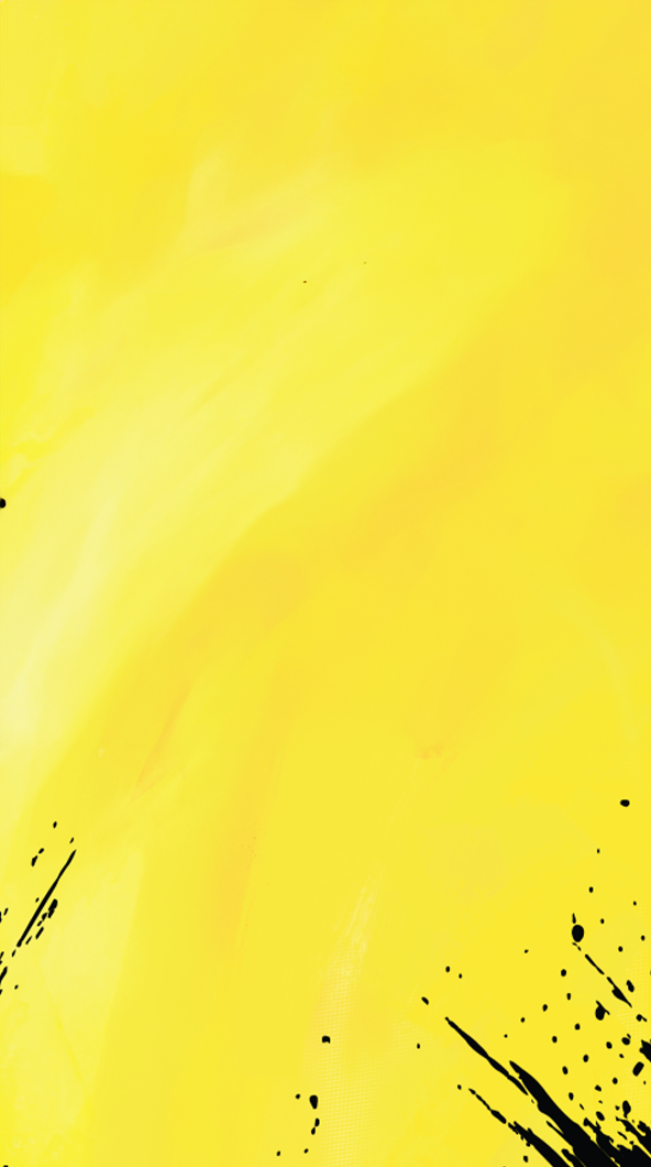 Yellow radial light background with Black grunge effect