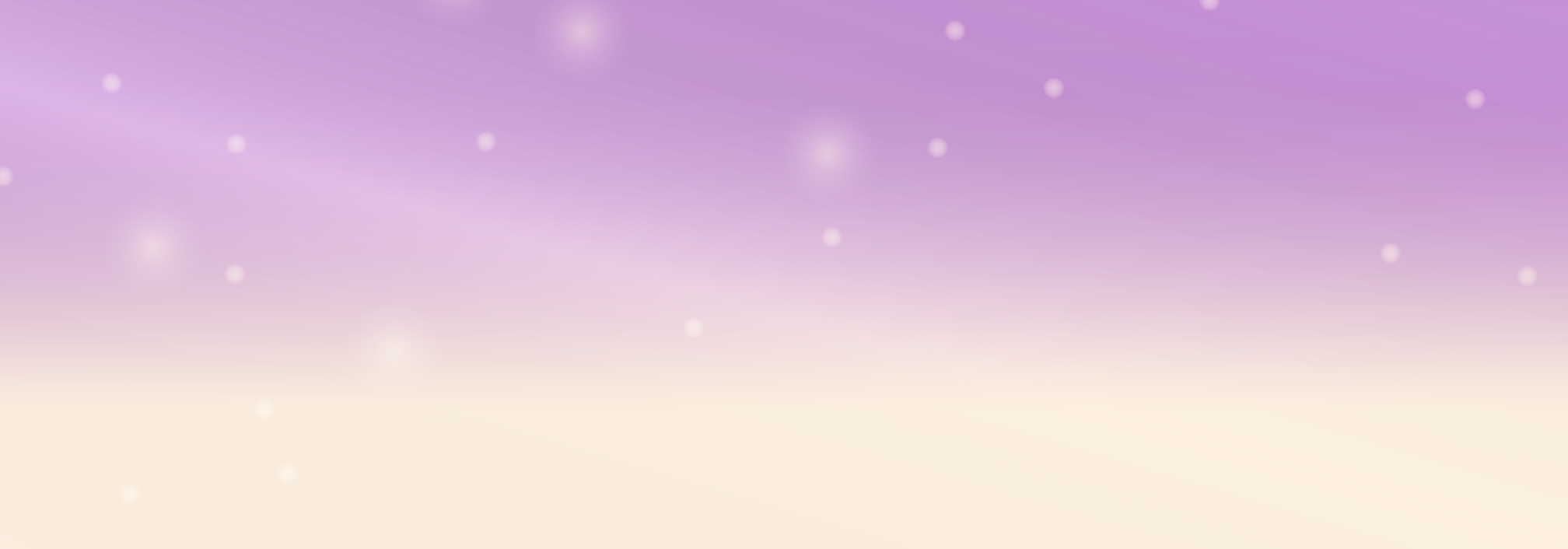 Light Purple to Beige gradient background with subtle orbs overlay