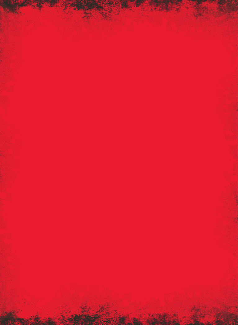 Bright Red background with Black grunge texture border