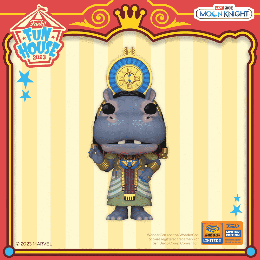 2023 WonderCon exclusive Pop! Taweret from Marvel Studios' Moon Knight.