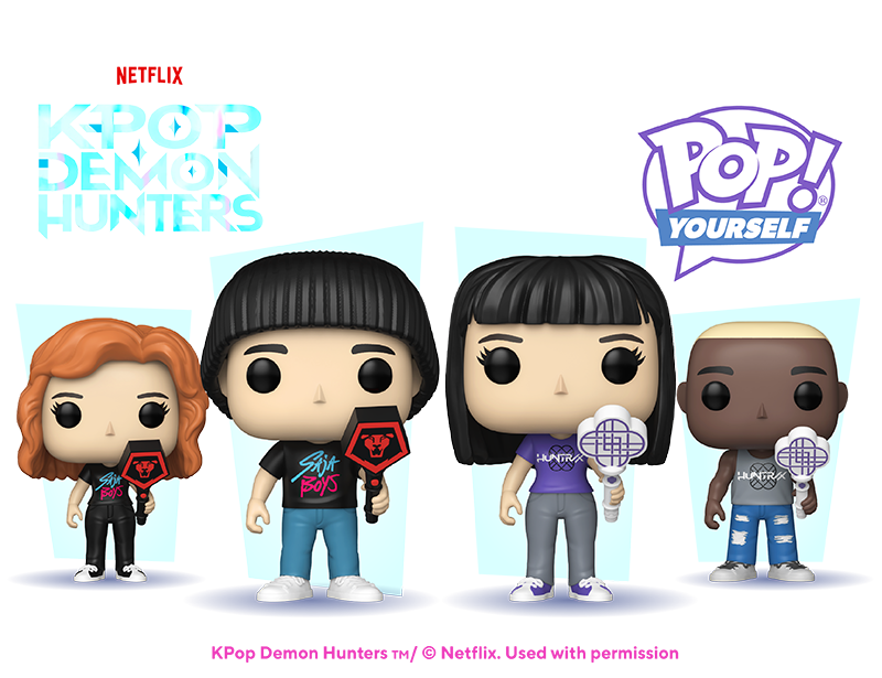 POP! Yourself and Netflix Kpop Demon Hunters collaboration logo