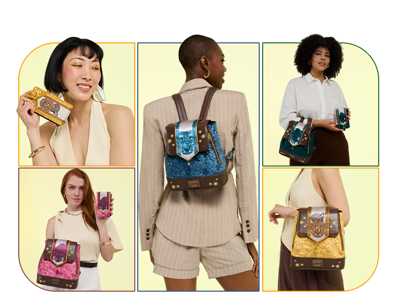 White background with model showing LF SDCC product