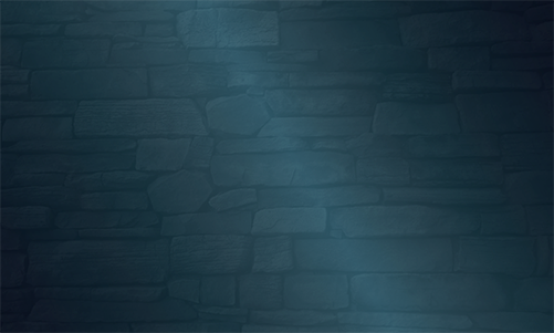 Brick pattern background with Black to Blue gradient overlay