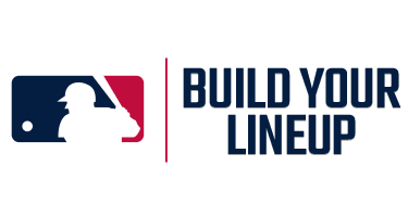 MLB logo with Deep Blue letters saying "Build Your Lineup"