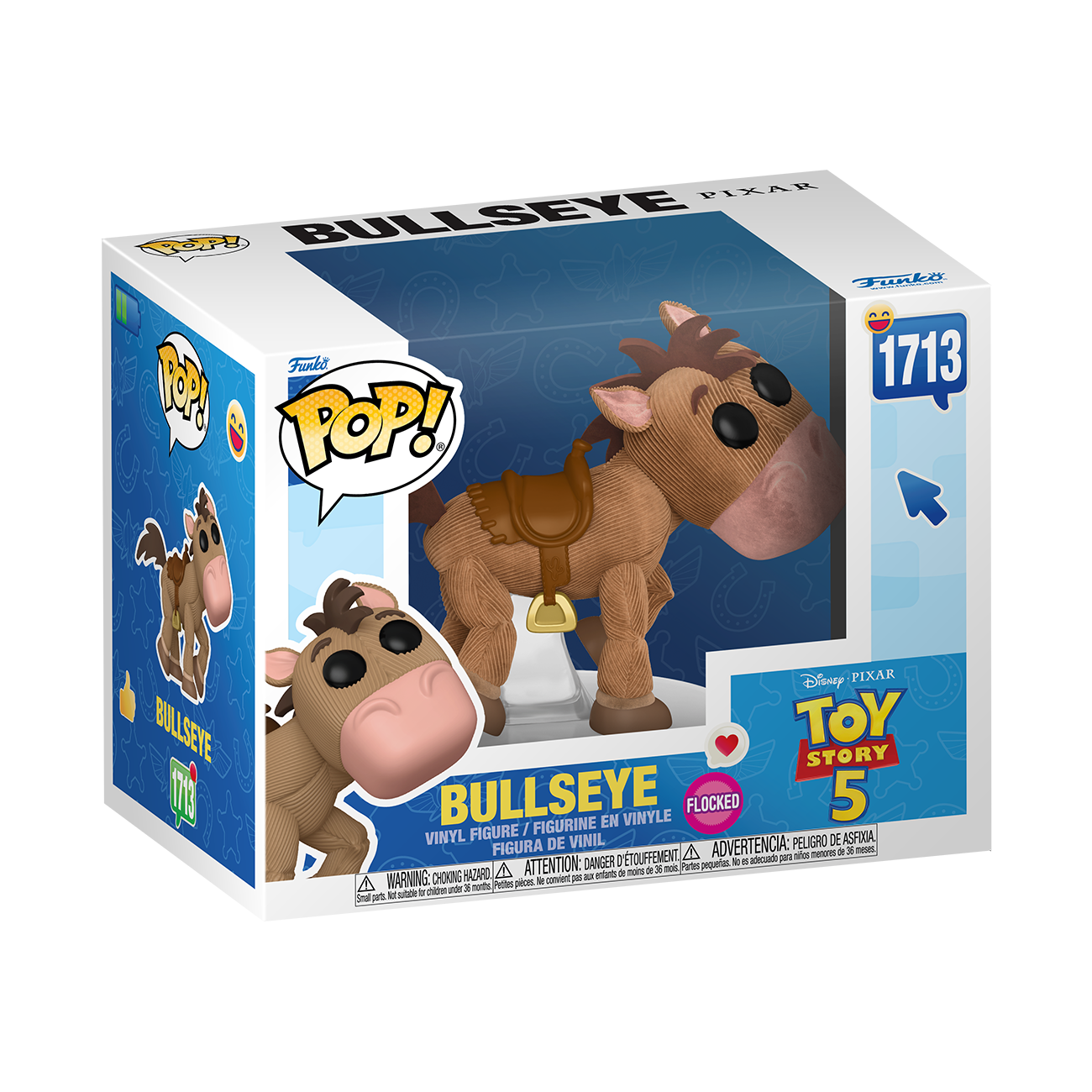 即完売Bullseye ぬいぐるみとホットウィール　funko pop セット Pop! Premium Bullseye (Toy Story 5) (Flocked)